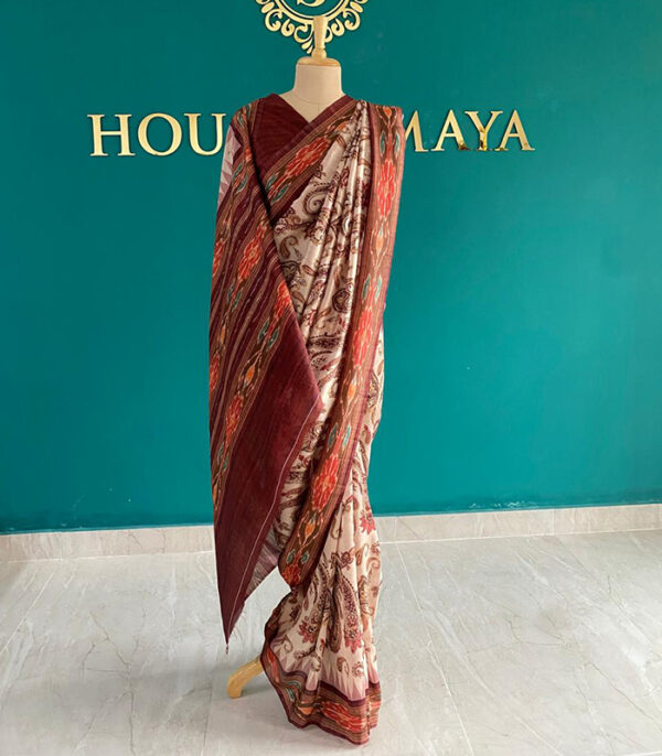 Russian Silk Saree - Image 2
