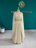 Ivory Embroidered Lehenga Set with Dupatta - Image 3