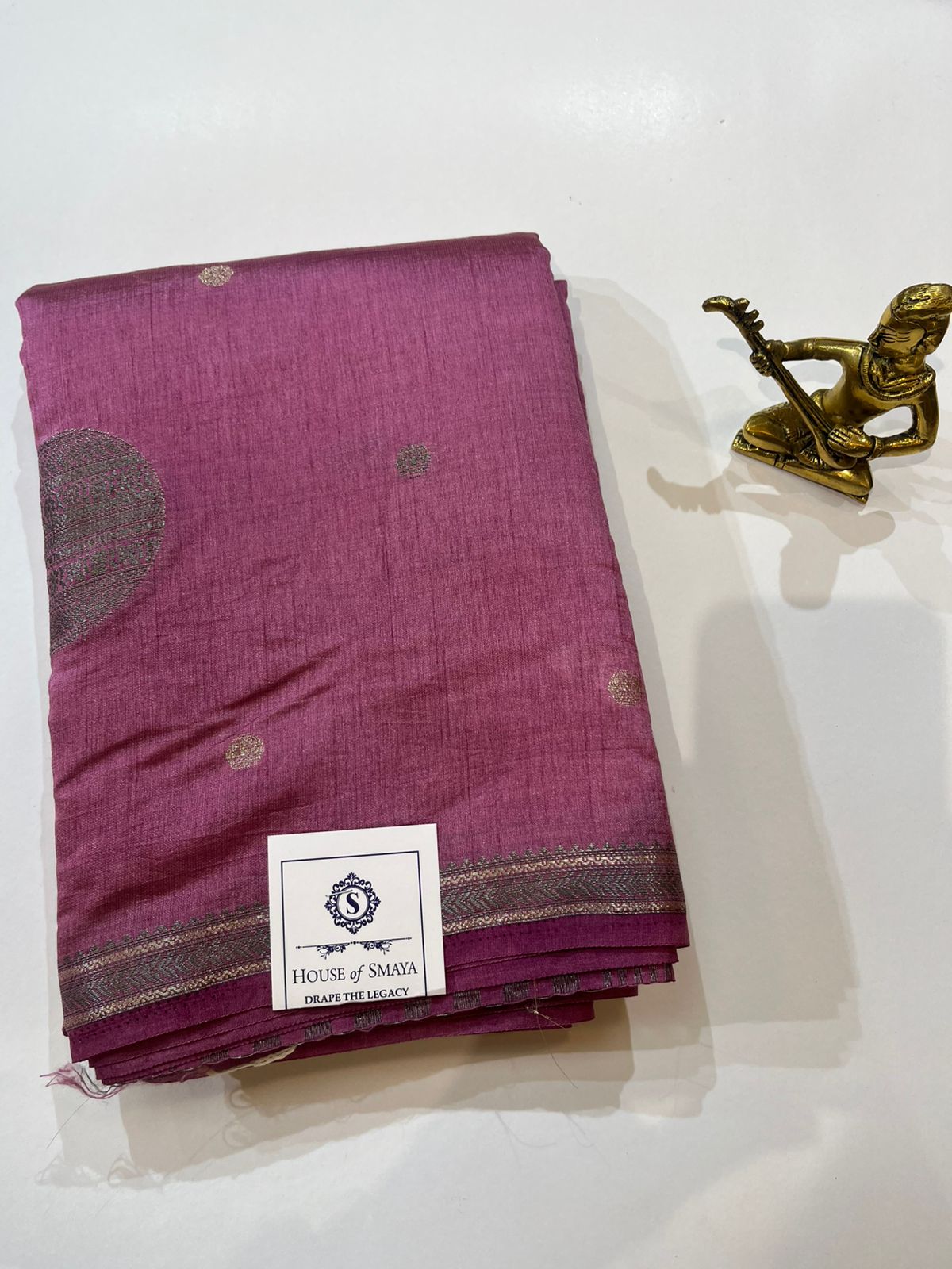 WhatsApp Image 2026-01-31 at 6.53.09 PM Wine Plum Cotton Silk Saree with Subtle Gold Buttas & Elegant Border - Image 1