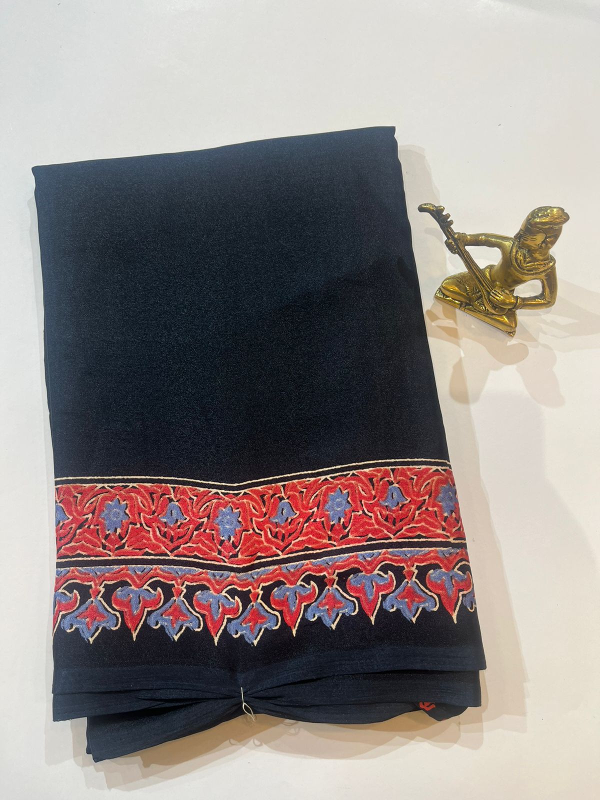 WhatsApp Image 2026-01-31 at 8.45.33 PM Classic Black Crepe Saree with Handcrafted Ethnic Border - Image 1